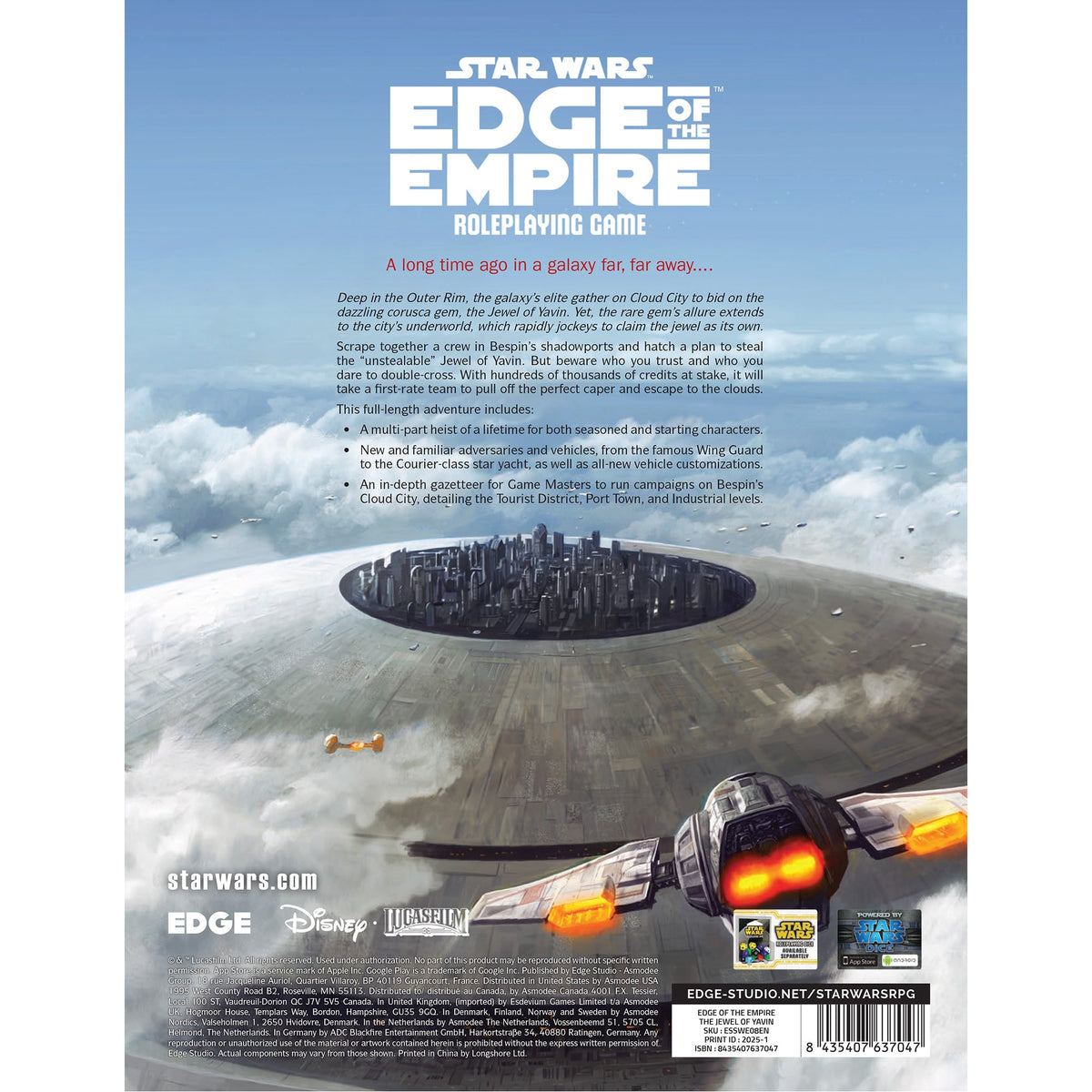 Star Wars RPG - Edge of the Empire - The Jewel of Yavin