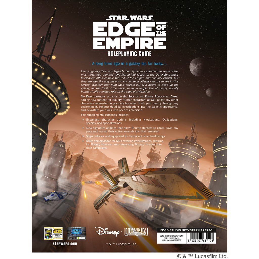 Star Wars RPG - Edge of the Empire: No Disintegrations
