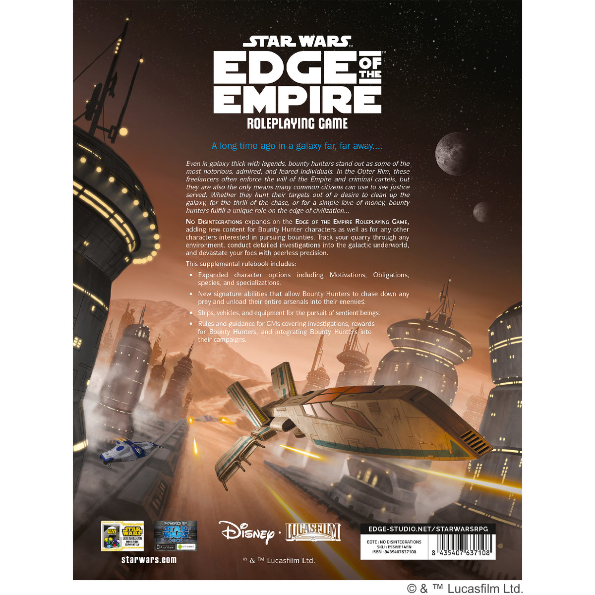 Star Wars RPG - Edge of the Empire: No Disintegrations