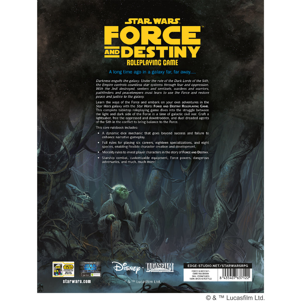 Star Wars RPG - Force and Destiny: Core Rulebook