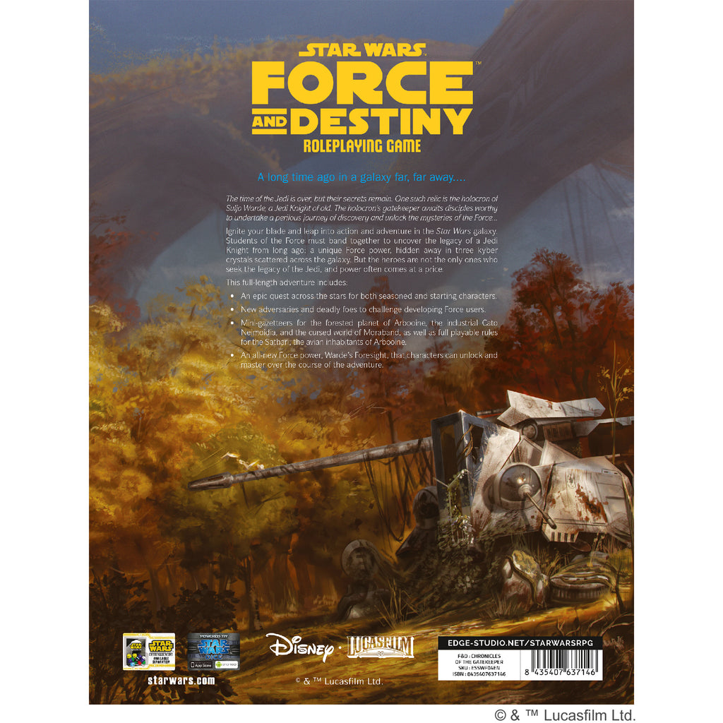 Star Wars RPG - Force and Destiny: Chronicles of the Gatekeeper