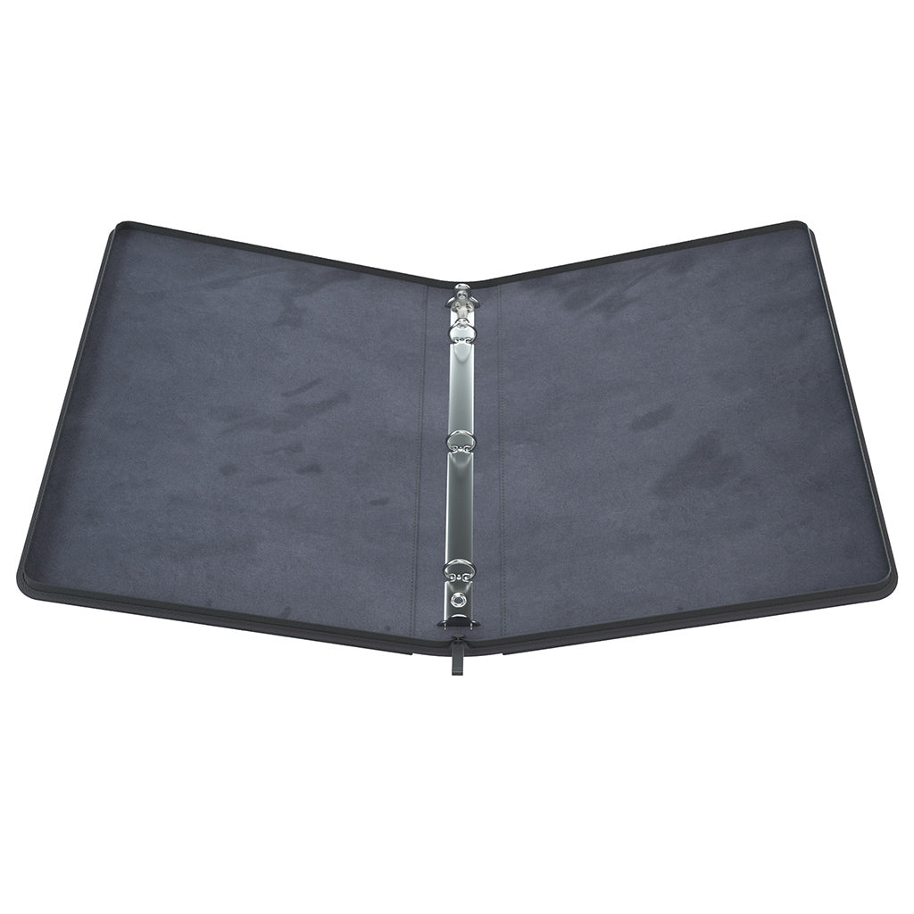 Zip-Up Ring-Binder Slim: Black