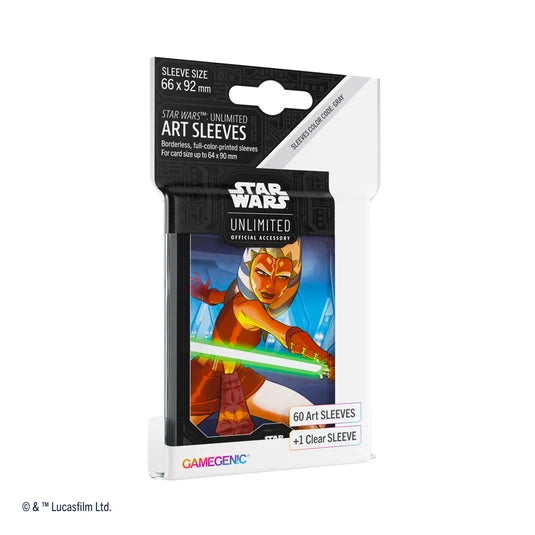 Star Wars: Unlimited Premium Art Sleeves - Ahsoka Tano - 60ct