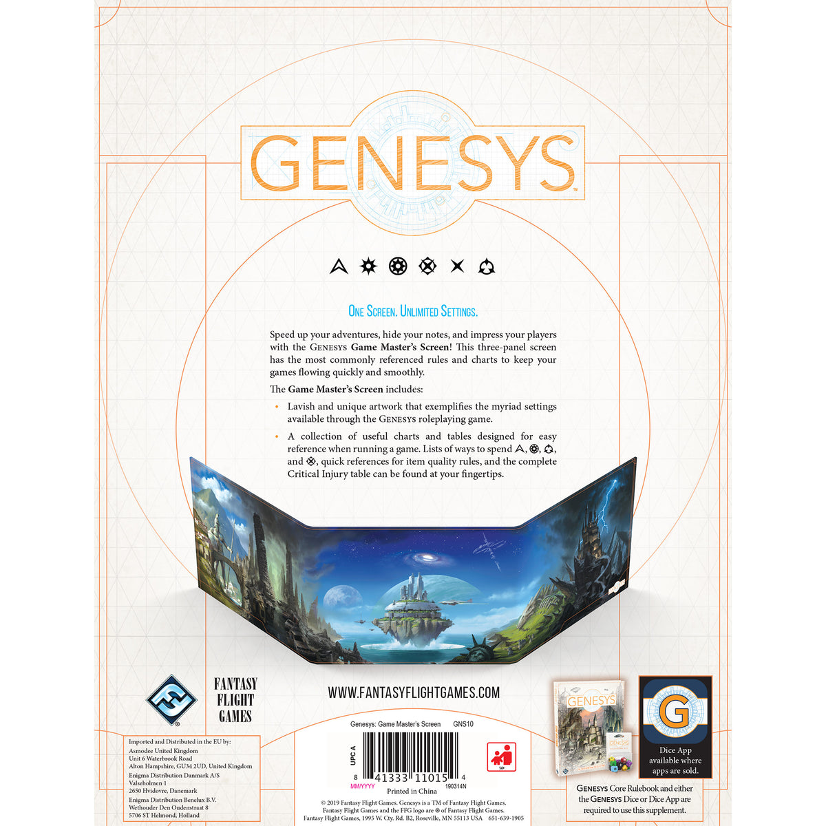 Genesys Game Master's Screen