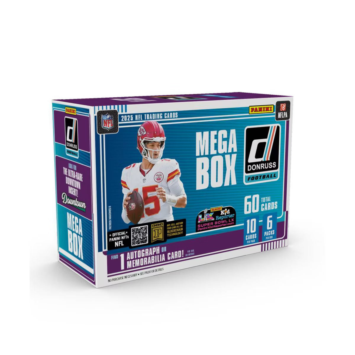 2025 Panini NFL Donruss Football Trading Card Mega Box