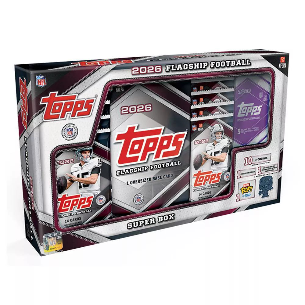 2026 Topps NFL Flagship Football Trading Card Super Box