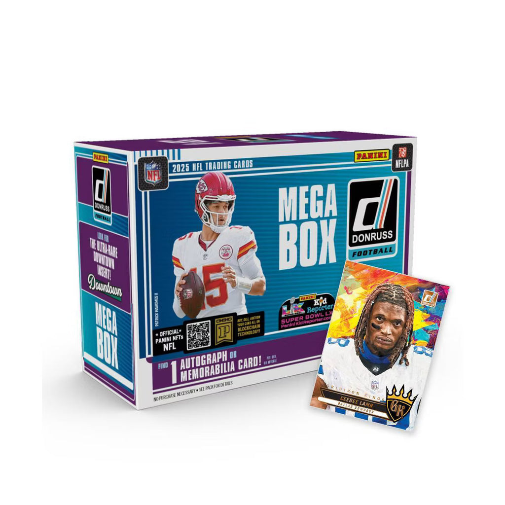 2025 Panini NFL Donruss Football Trading Card Mega Box