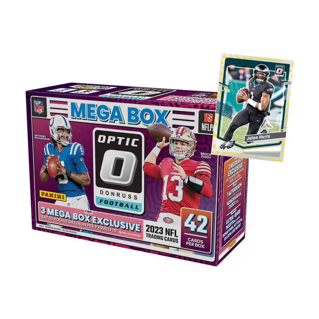 2023 Panini Donruss Optic NFL Football Trading Cards Mega Box