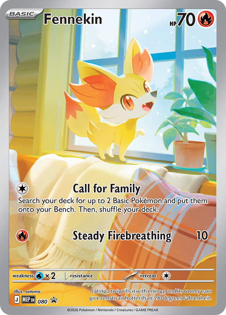 Fennekin (Pokemon Center Exclusive) (MEP, Holofoil)