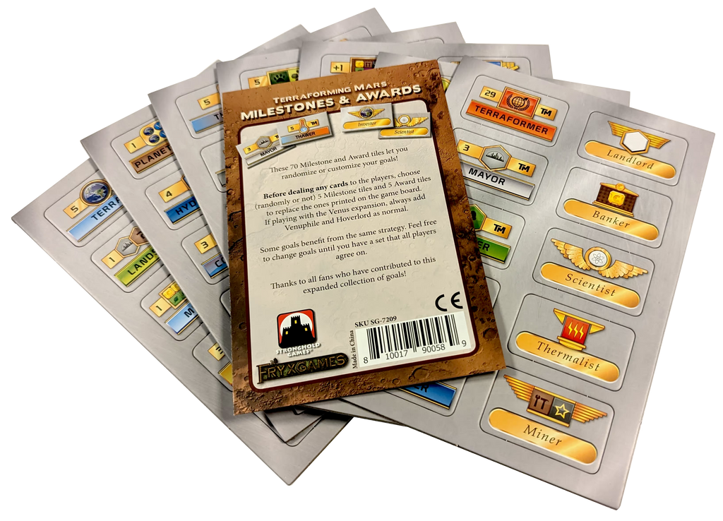 Terraforming Mars: Milestones and Awards Expansion