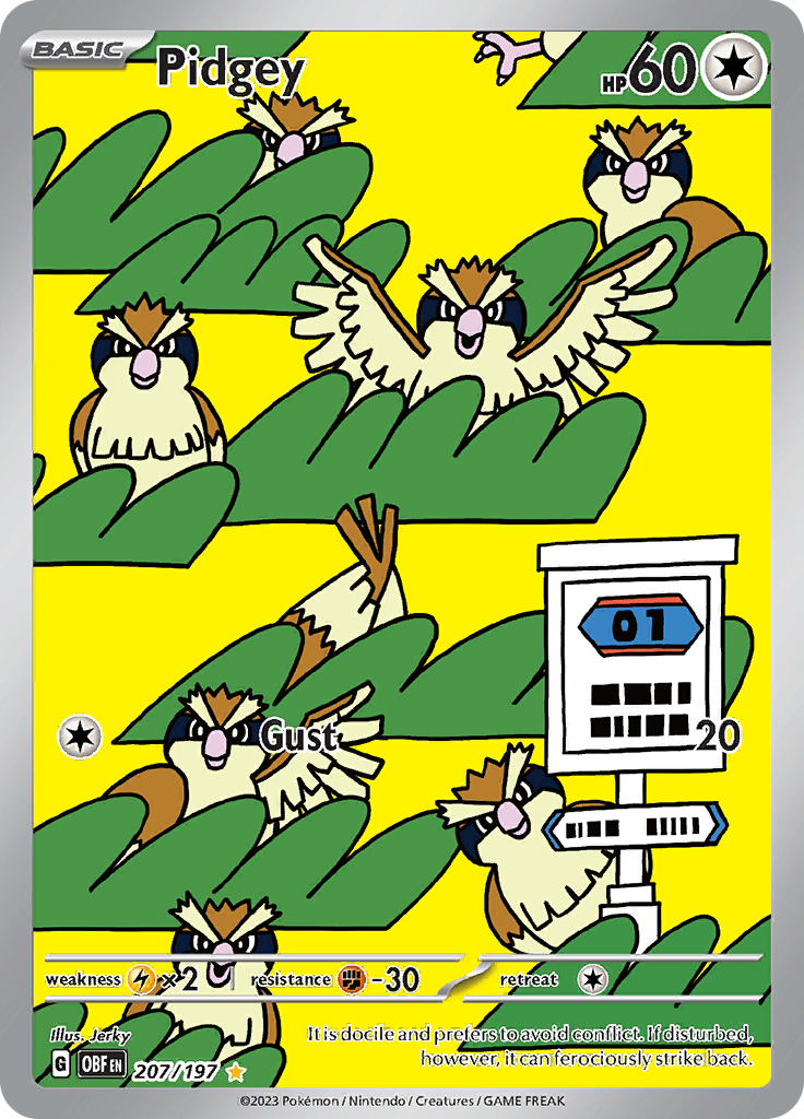 Pidgey (OBF, Holofoil)
