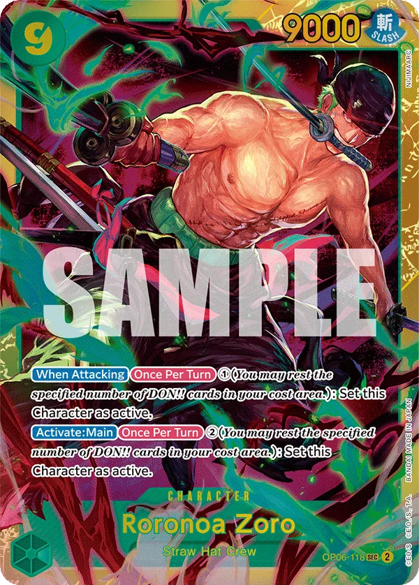 Roronoa Zoro (OP-06, Foil)