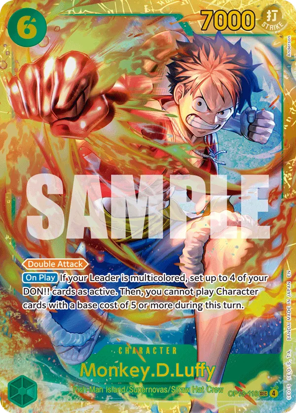 Monkey.D.Luffy (118) (SEC) (OP-13, Foil)