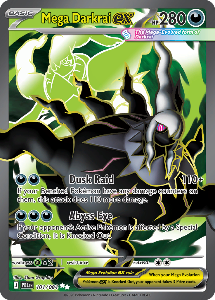 Mega Darkrai ex (PBL, Holofoil)