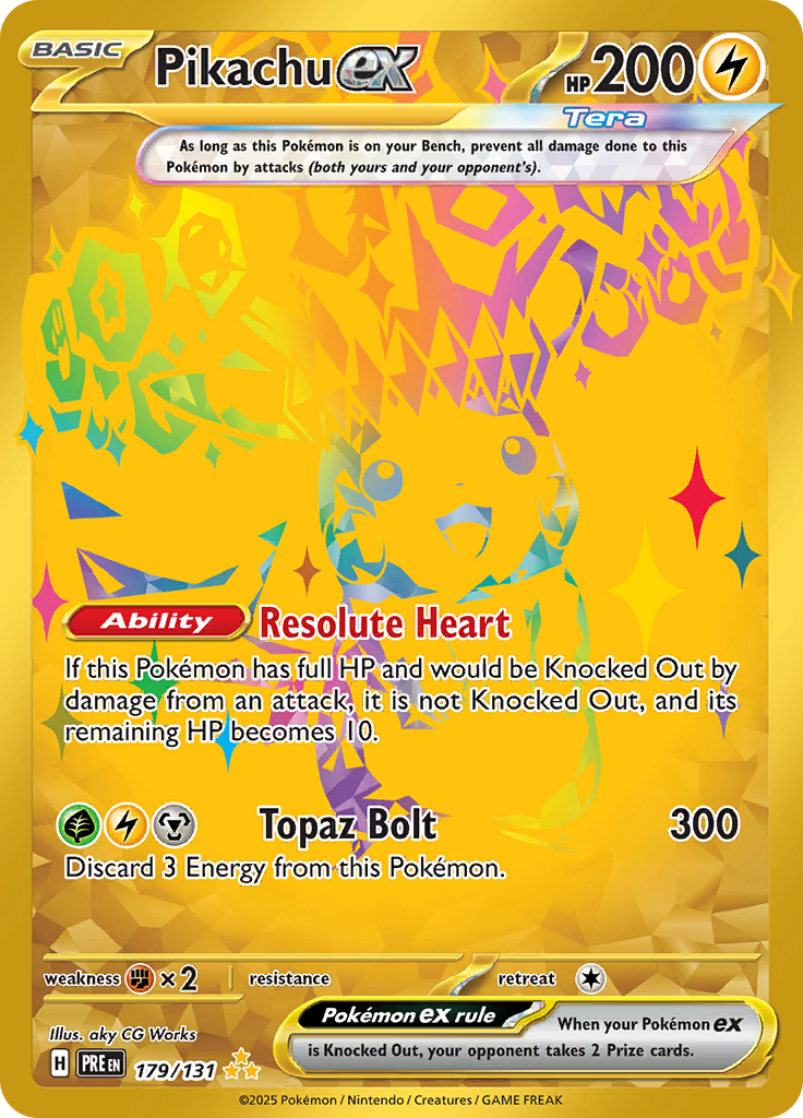Pikachu ex (PRE, Holofoil)