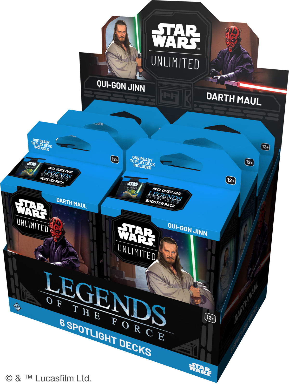 Legends of the Force Spotlight Deck Display (6 decks)