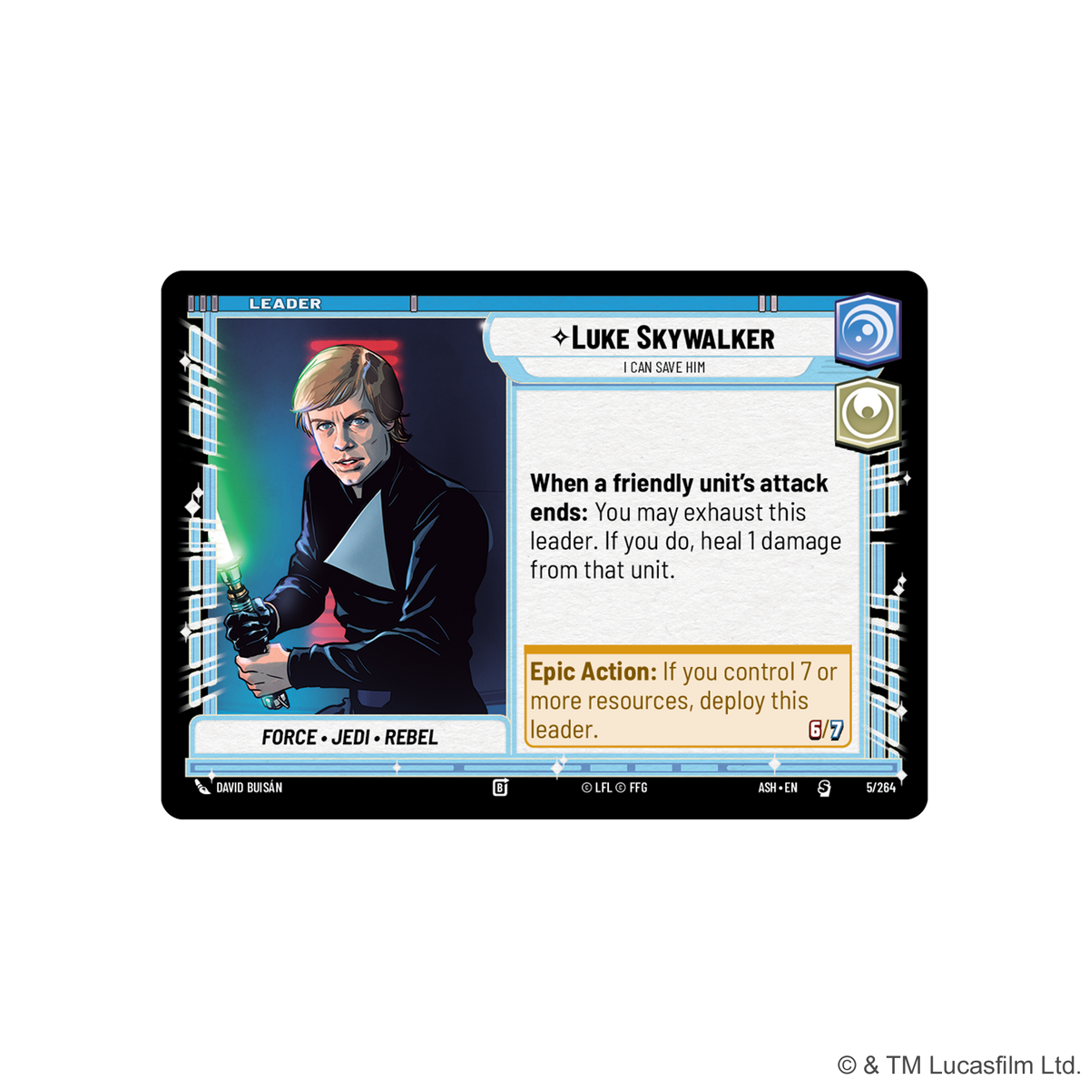 Ashes of the Empire Spotlight Deck - Luke Skywalker