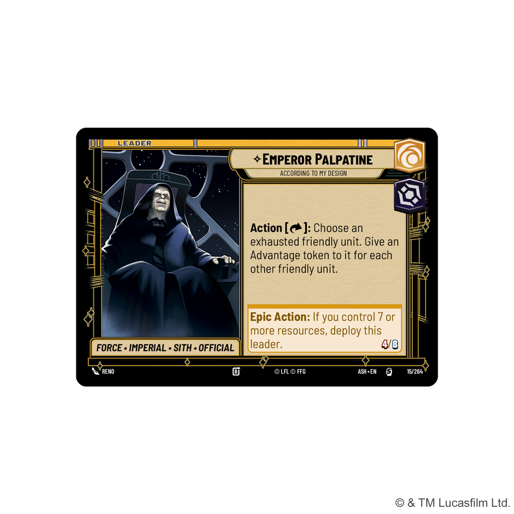 Ashes of the Empire Spotlight Deck - Emperor Palpatine