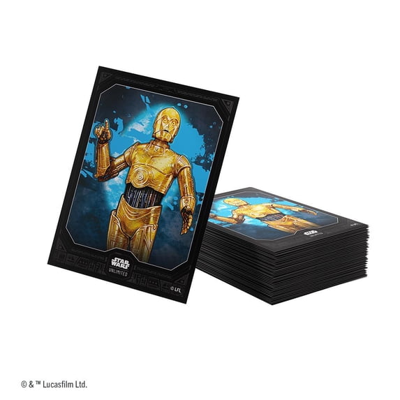 Star Wars: Unlimited C3P0 Premium Art Sleeves (60 + 2 clear)