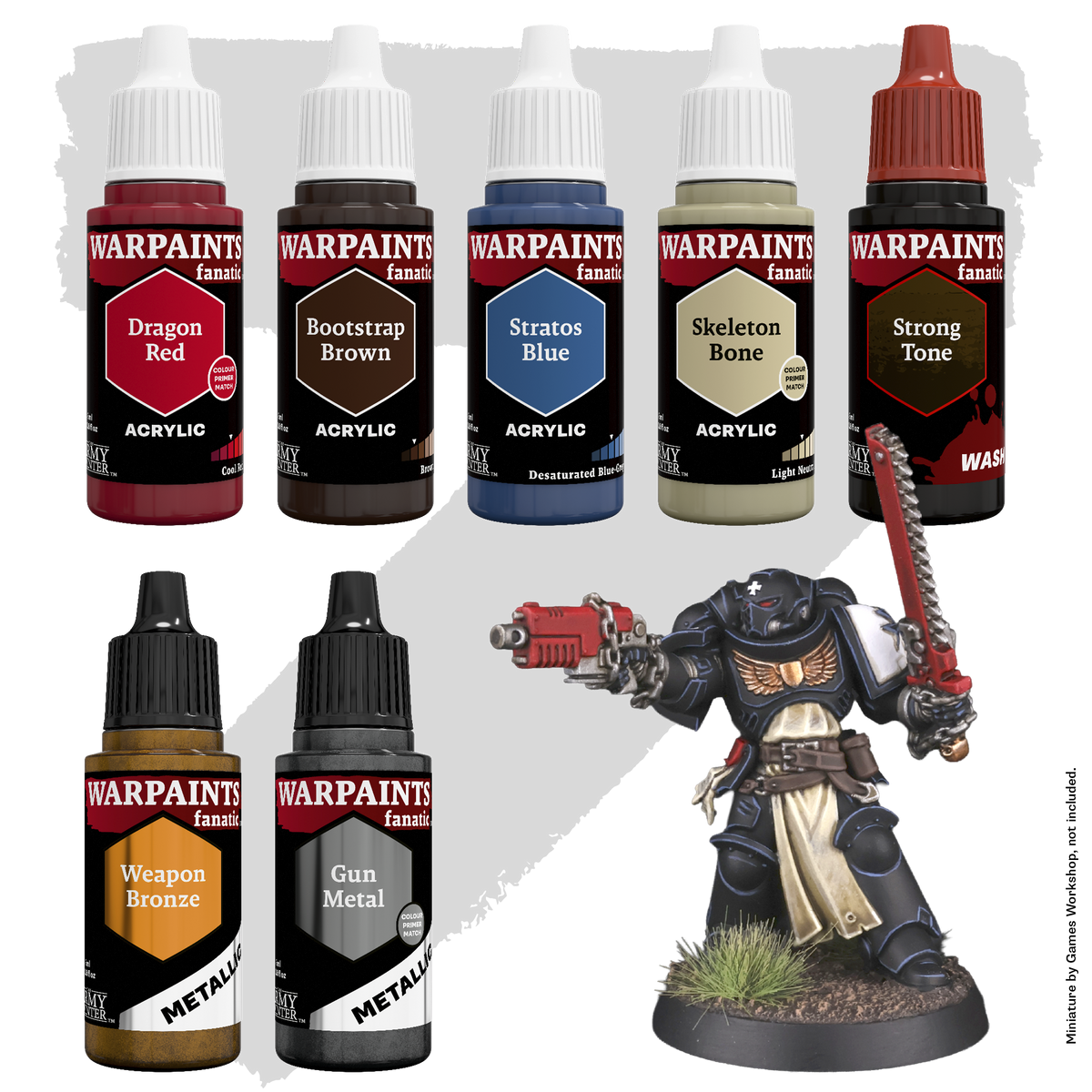 Warpaints Combat Se7ens: Black Relic Armour Army Paint Set