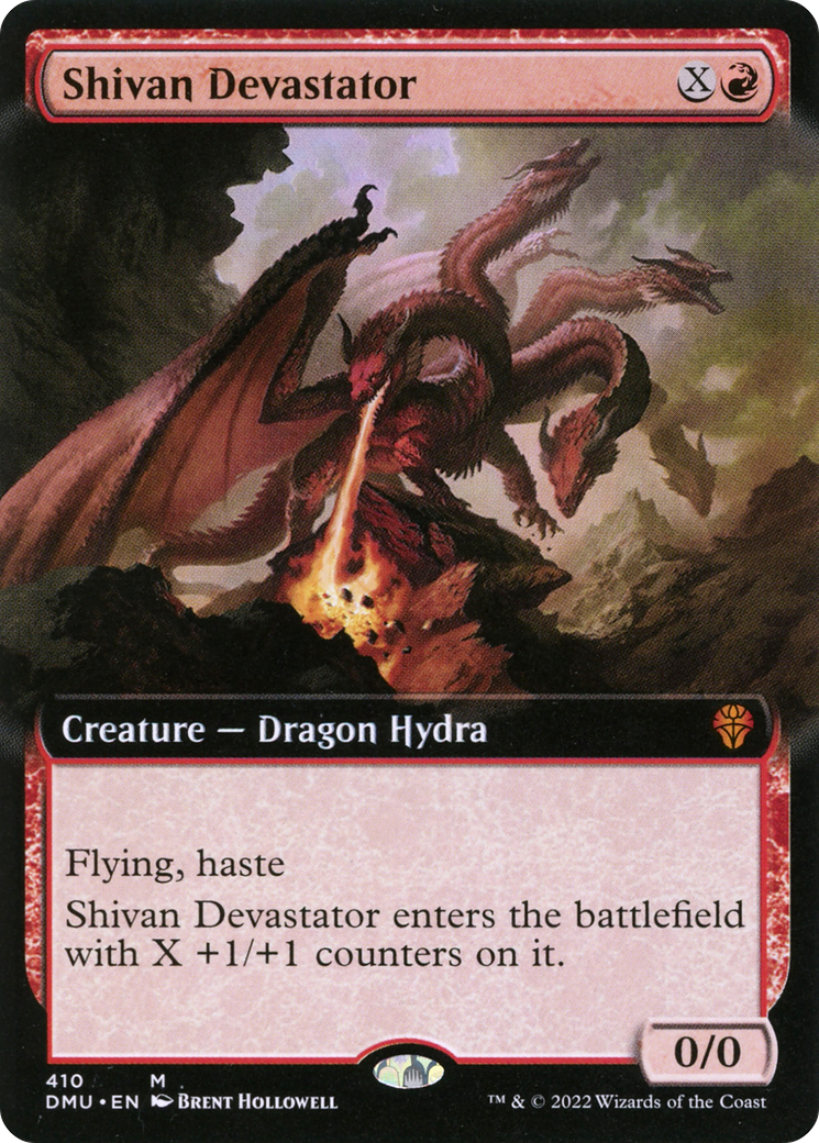 Shivan Devastator (DMU, Foil, Extended Art)