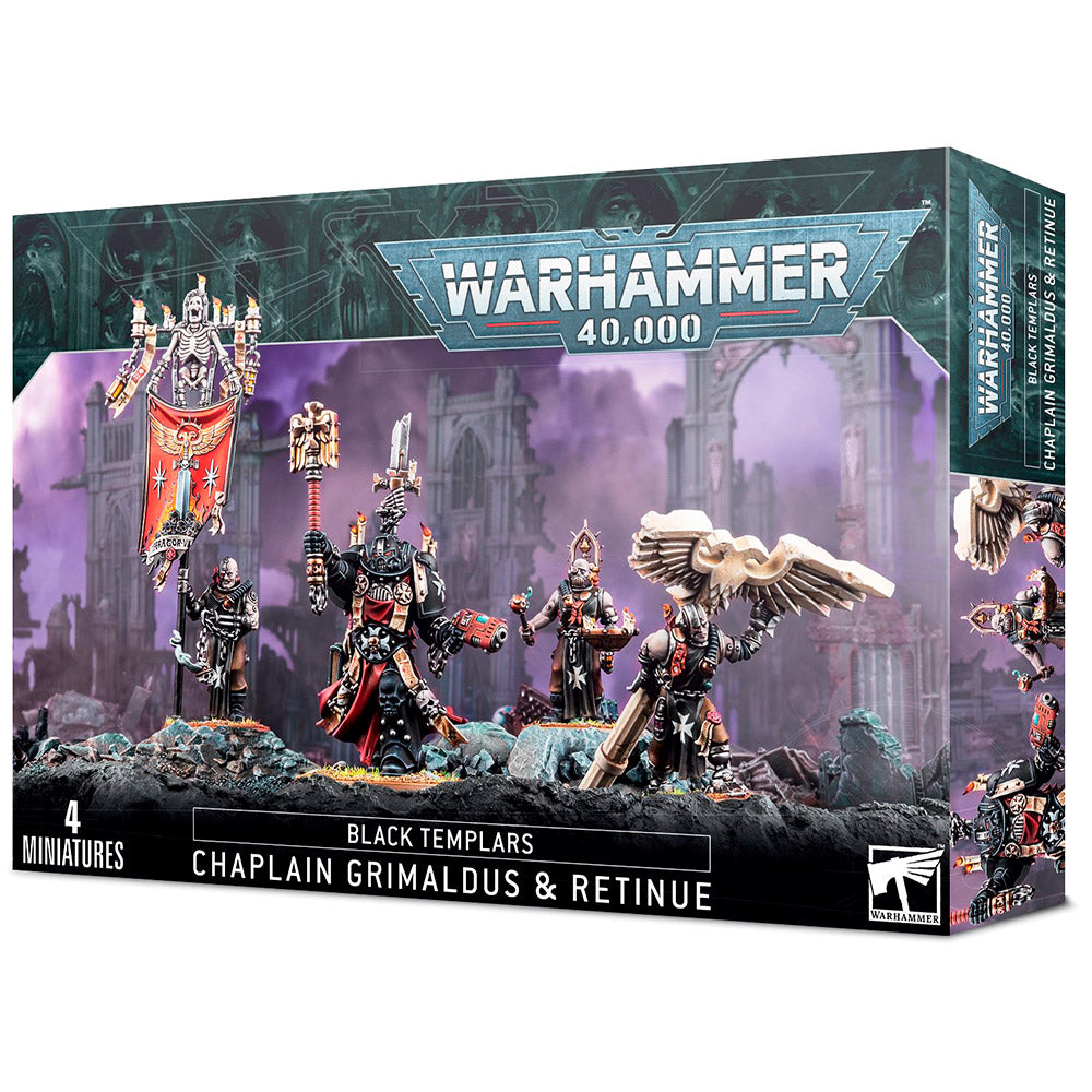 Black Templars: Chaplain Grimaldus and Retinue
