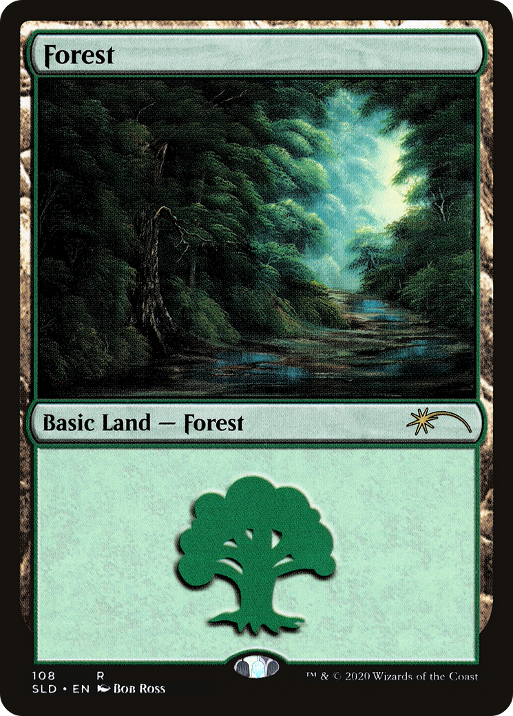 Forest (108) (Bob Ross) (SLD, Foil)