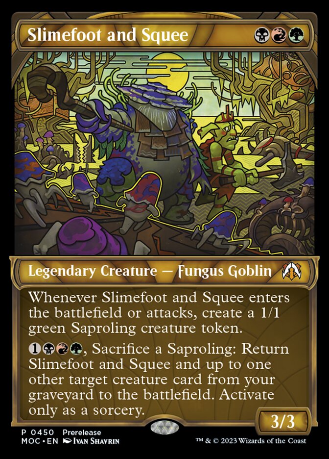 Slimefoot and Squee (PRE, Foil, Showcase)