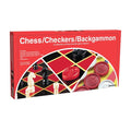 Pressman Chess, Checkers & Backgammon 3-in-1 Game Set