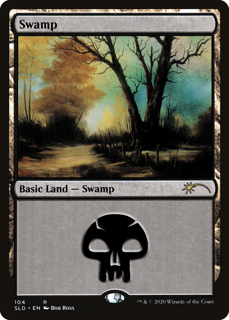 Swamp (104) (Bob Ross) (SLD, Foil)