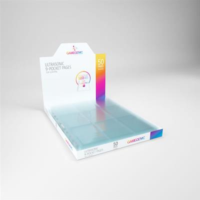 Gamegenic Clear 9-Pocket Top-Loading Pages - 50-Pack