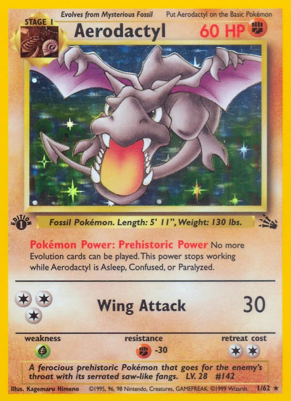 Aerodactyl (FO, Unlimited Holofoil)