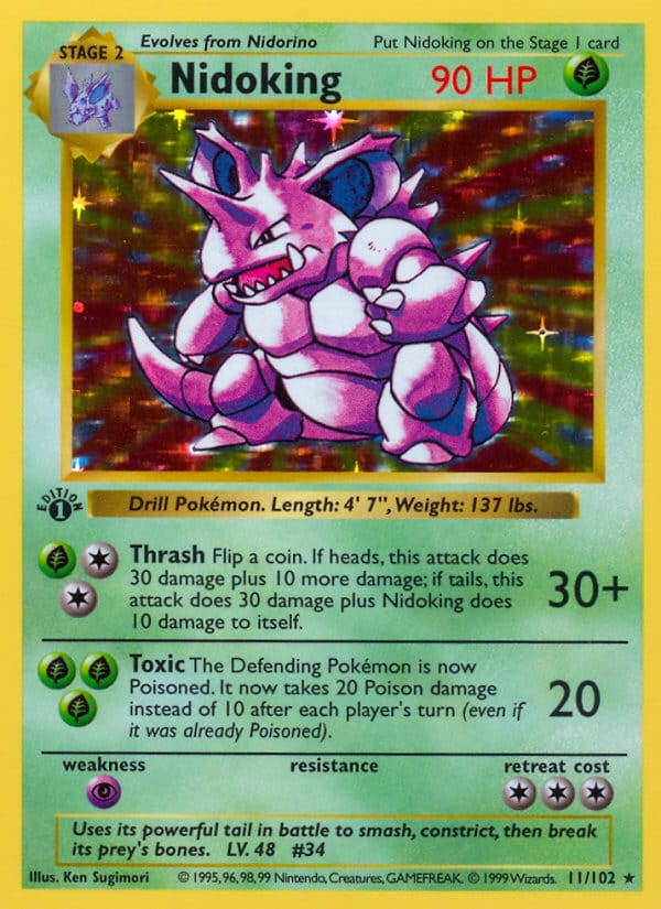 Nidoking (BS, Holofoil)