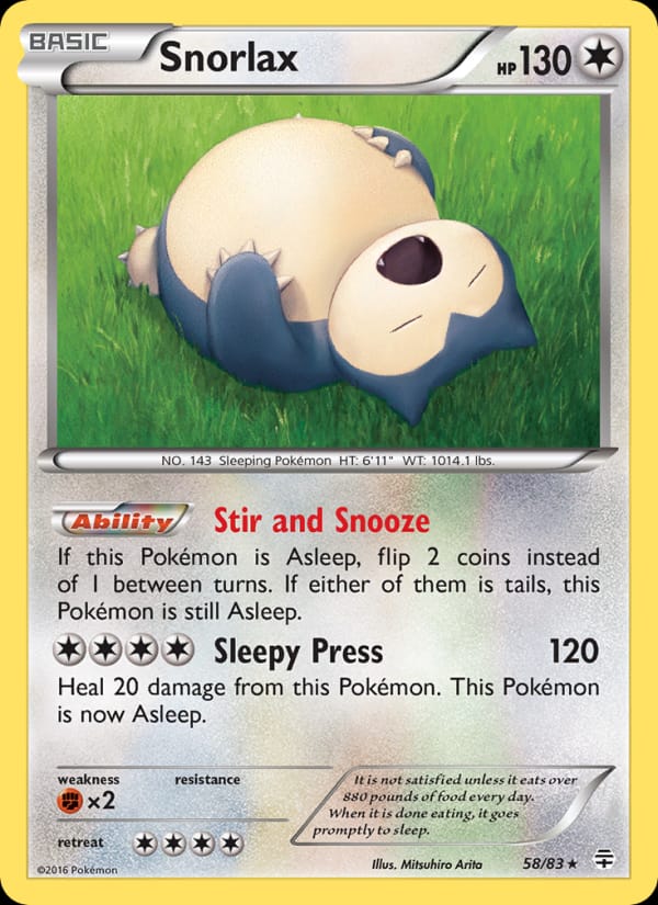 Snorlax (GEN, Reverse Holofoil)