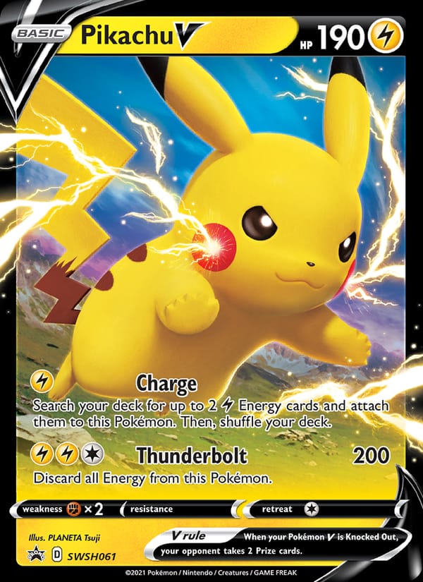Pikachu V (SWSH, Holofoil)