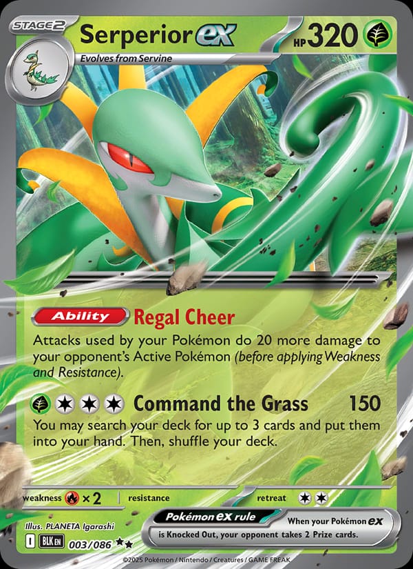 Serperior ex (BLK, Holofoil)
