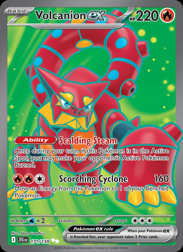 Volcanion ex (JTG, Holofoil)