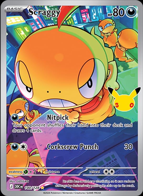 Scraggy (30C, Holofoil)