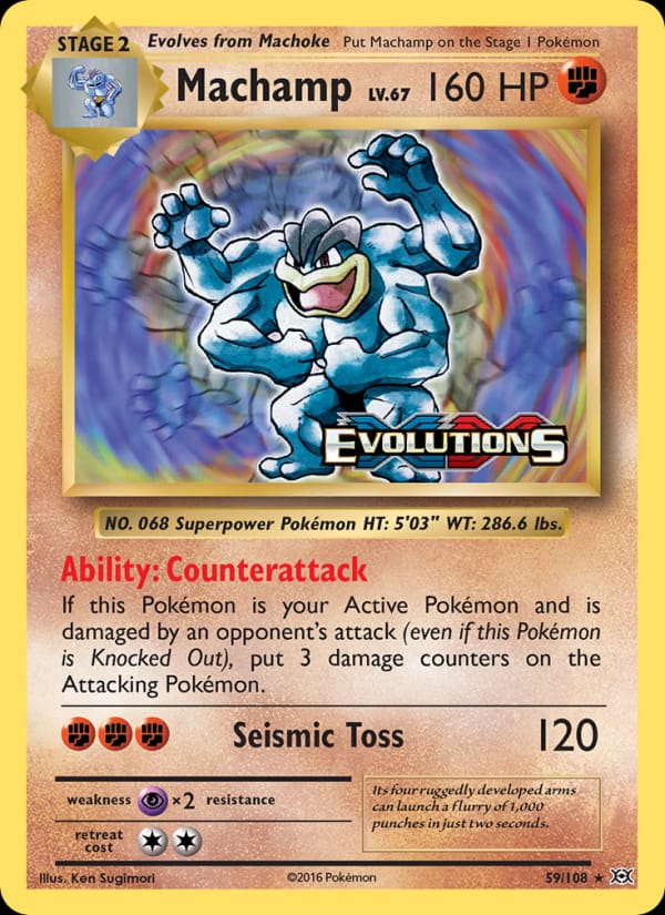 Machamp (EVO, Holofoil)