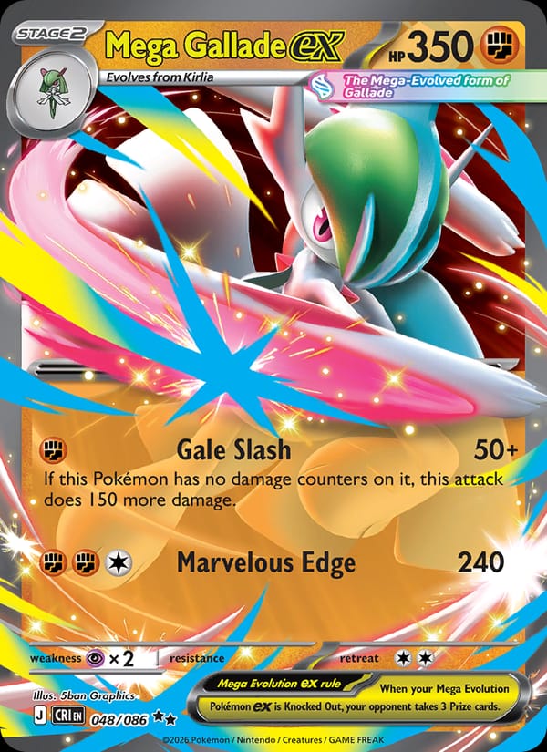 Mega Gallade ex (CRI, Holofoil)