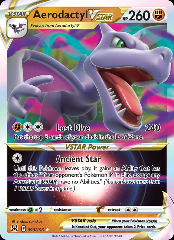 Aerodactyl VSTAR (LOR, Holofoil)