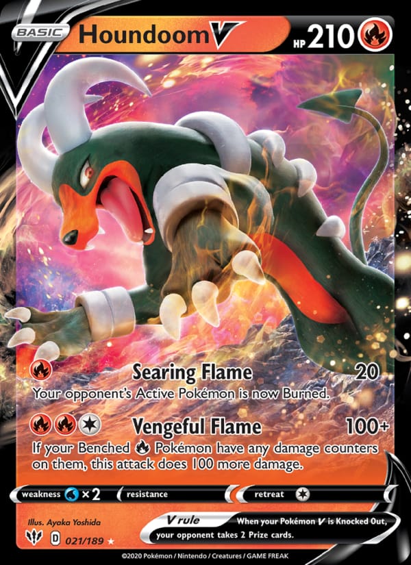 Houndoom V (DAA, Holofoil)