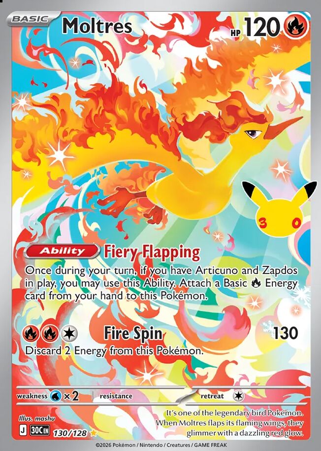 Moltres (30C, Holofoil)