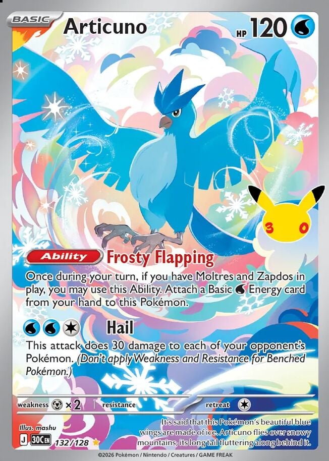 Articuno (30C, Holofoil)