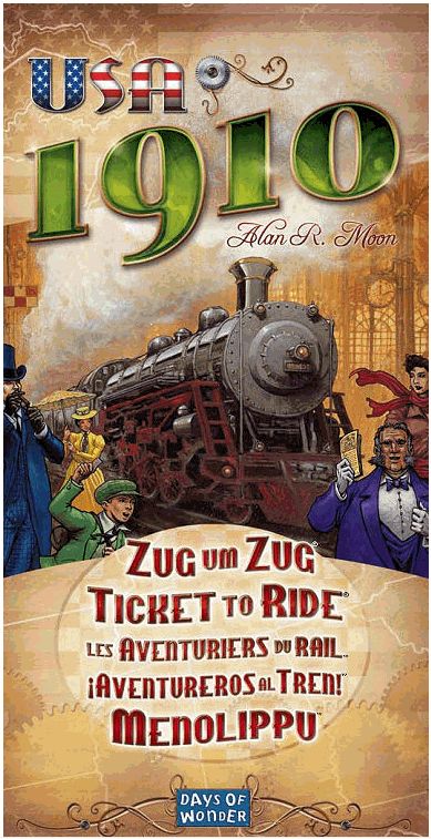 Ticket to Ride: USA 1910 board game cover