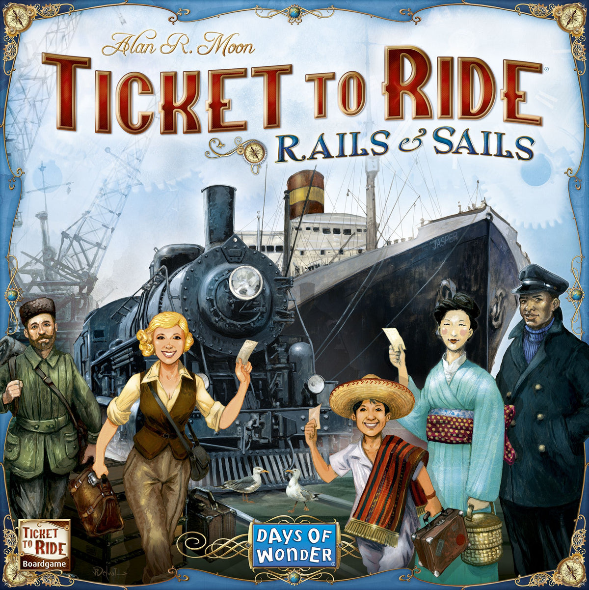 Ticket to Ride: Rails & Sails board game cover