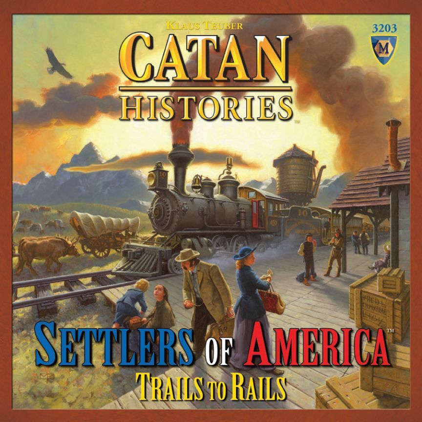 Catan Histories: Settlers of America – Trails to Rails board game cover