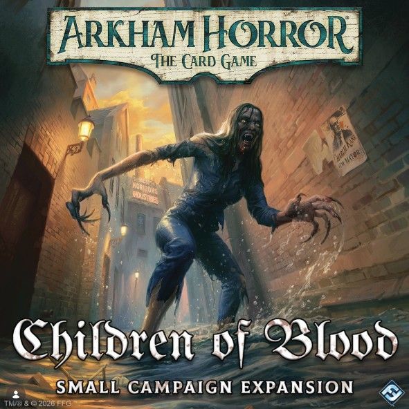 Arkham Horror: The Card Game – Children of Blood Small Campaign Expansion board game cover