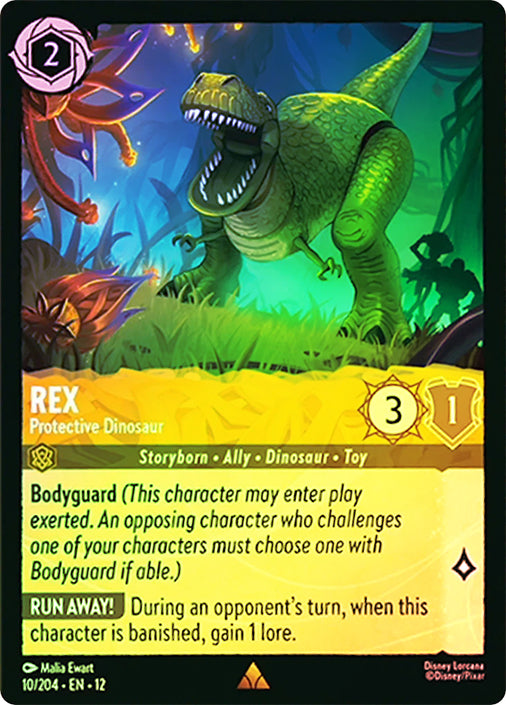 Rex - Protective Dinosaur (WLD, Holofoil)