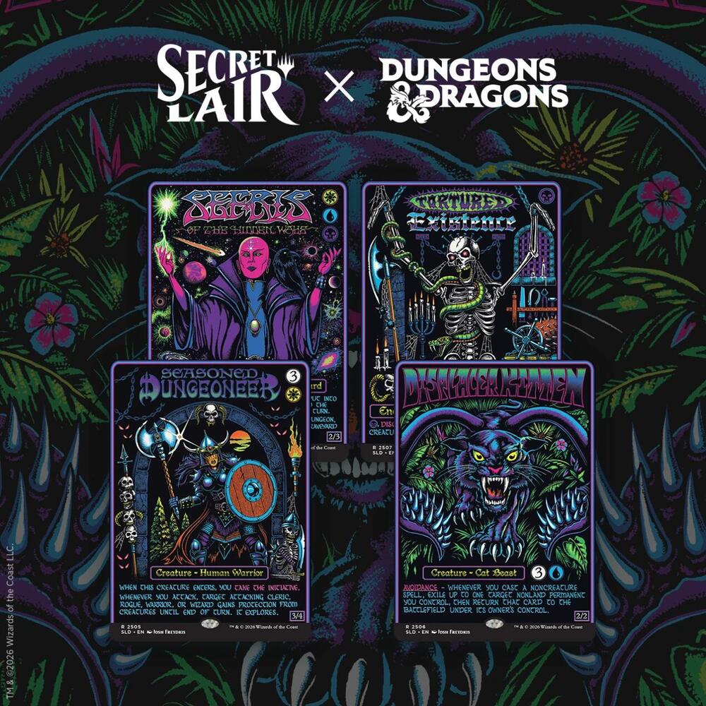 Secret Lair x Dungeons and Dragons - Black Lights & Dark Dungeons